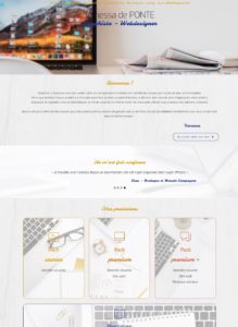 Le contenu d'un site web simple : la page d'accueil
