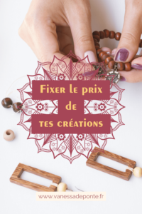 Fixer le prix de tes créations