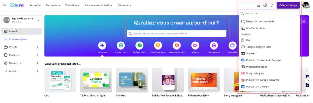 Choisir le bon format de design sur Canva